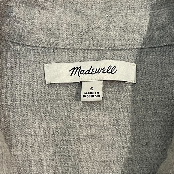 Madewell Flannel Front Tie Button Down Shirt - Picture 5 of 10
